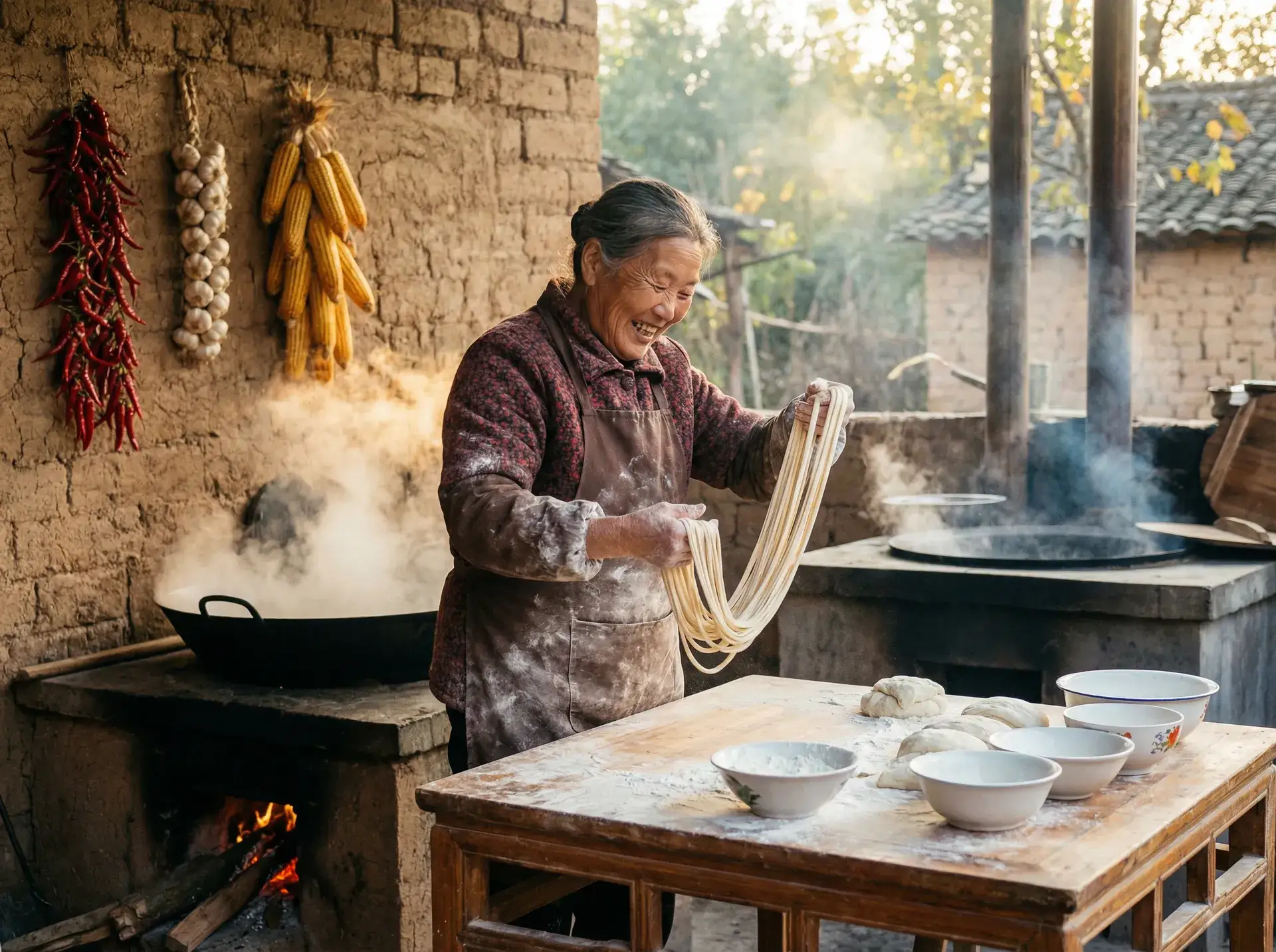 农家大嫂手擀面 - 菠萝菠萝蜜影院播放 乡村美食